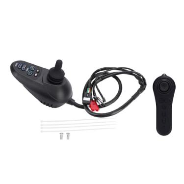 Imagem de Fockety Controlador de Joystick de Cadeira de Rodas Elétrica, 24V DC 50A Mobility Cadeiras Acessório Com Estacionamento de Inclinação de Freio de Velocidade Ajustável, para Cadeiras de