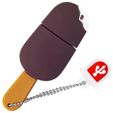 Imagem de Pen Drive USB de 32 GB em forma de picolé de chocolate, unidade USB BorlterClamp para armazenamento de dados externos