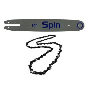 Imagem de Sabre Facão Barra + Corrente 25 Dentes Para Ms Stihl 025 180 - Spin