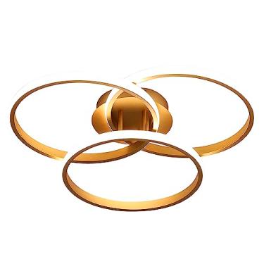 Imagem de Plafon Selene Dourado 50cm Led 45W 4000K Bivolt