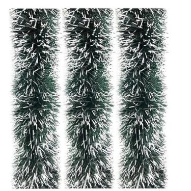 Imagem de Jogo Festão PVC Verde Nevado 9cmx2m 3 Peças Total 6 Metros - Magizi