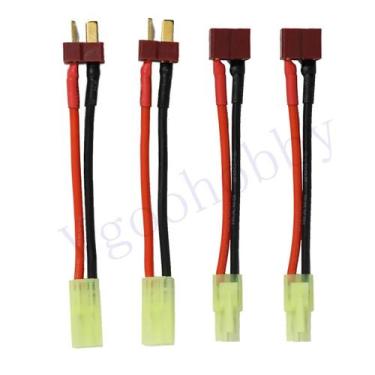 Imagem de Mini Adaptador De Cabo De Silicone Estilo Tamiya 16AWG 2 Pares Macho F