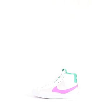 Imagem de Nike Blazer infantil Mid '77, Branco/verde estádio/vermelho picante/sonho fúcsia, 21