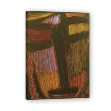 Imagem de Pôster de arte expressionista (sem título 37) por Alexej von Jawlensky. Pinturas a óleo famosas. Decoração de parede de sala de estar ou escritório. Moldura interna 50 x 70 cm - 19,6 x 27,5 pol