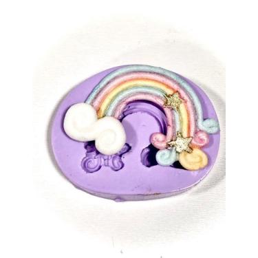 Imagem de Molde de silicone arco íris para decorar f2 - CONFEITARIA DOS MOLDES