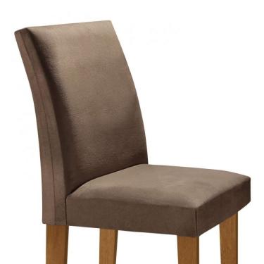 Imagem de Conjunto Sala de Jantar Mesa Tampo Mdf 6 Cadeiras Espanha Siena Móveis Ypê