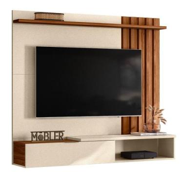 Imagem de Painel Suspenso Mobler Vegas para TV 70 Polegadas, PEROLA METALIZADO/C
