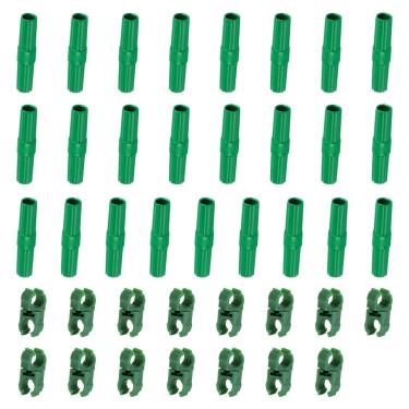 Imagem de Cludoo Conectores de estacas de jardim e clipes rotativos adequados apenas para estacas de fibra de vidro de 8 mm