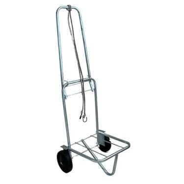 Imagem de Carrinho de Carga Cooler Caixa Dobrável Plataforma Até 60kg Cromado Carrinho Maleiro Praia Cooler