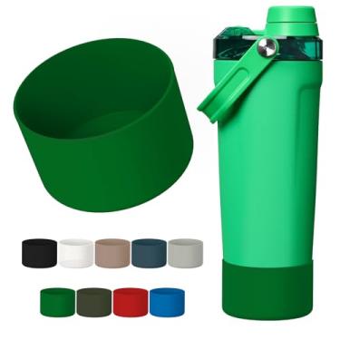 Imagem de WUQID Bota protetora compatível com Stanley Activate Shaker de 590 ml, capa inferior de silicone antiderrapante e antiarranhões para Stanleyy