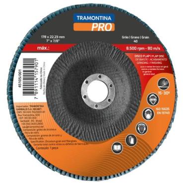Imagem de Disco Flap 7" Grão 120 Tramontina PRO