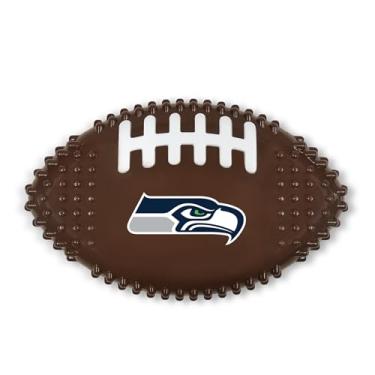 Imagem de NFL Seattle Seahawks Mega-mastigar Nylon Duro Sabor Bacon Osso de Cachorro Brinquedo de Mastigar Cachorro Interativo Saboroso Divertido Brinquedo de Mastigar Indestrutível Forte Durável Brinquedos
