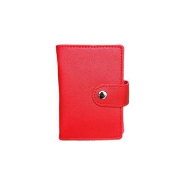 Imagem de Carteira Feminina/Porta-Cartão de Couro - Good Felps, Vermelho