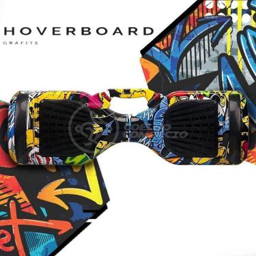 Imagem de Hoverboard Infantil Skate Elétrico Arte Urbana Led Grafite