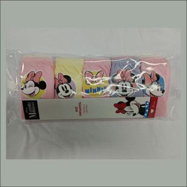 Imagem de KIT C/5 CALCINHAS INFANTIL 100% ALGODÃO DISNEY MINNIE 2 017-01 TAM 04