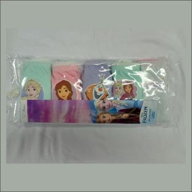 Imagem de KIT C/5 CALCINHAS INFANTIL 100% ALGODÃO PRINCESAS DISNEY FROZEN 015-04 TAM 10