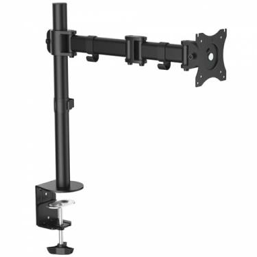 Imagem de StarTech. Com Braço para monitor de mesa para até 86.4 cm (17,6lb/8 kg), monitores VESA, braço de monitor único de montagem em poste articulado, altura ergonômica ajustável, braçadeira de mesa e ilhós