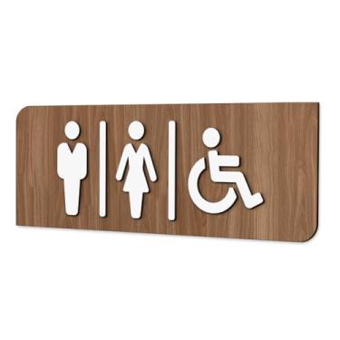 Imagem de Placa de Sinalização Indicativa - Banheiro PNE Unissex