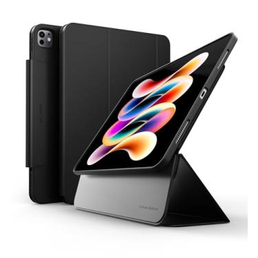 Imagem de Dexnor Capa para iPad Pro de 13 polegadas 2024 M4, capa protetora magnética flutuante fina, removível, suporte ajustável para retrato/paisagem, com visualização de tela elevada, vários ângulos