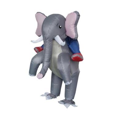 Imagem de oshhni Fantasia de elefante inflável para adulto, fantasia inflável de cosplay de Halloween para bar