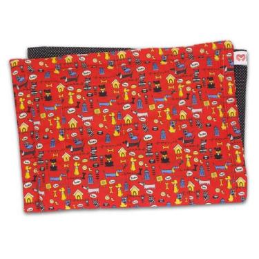 Imagem de Edredom Pet Dupla Face Cachorro Gato 100x70cm Avulso 1un - Berve Enxov