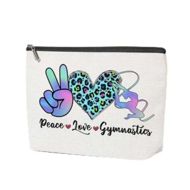 Imagem de Bolsa de maquiagem de ginástica, bolsa de cosméticos atlética, bolsa inspirada em collant de presente, perfeita para fãs, ela, amigos, presente de aniversário e dia das mães, LCS multicolorido 00212