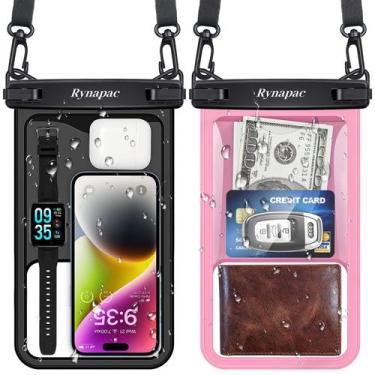 Imagem de Bolsa de telefone impermeável Rynapac, pacote com 2 polegadas, 10" com