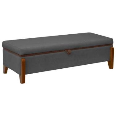 Imagem de Baú Organizador Puff Bali 195 cm Bouclé Para Quarto e Sala - SOFA STOR
