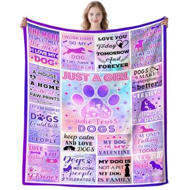 Imagem de MsMrMeEr Cobertor de cachorro, patas, presentes para mulheres, crianças, cães grandes, decoração de padrão animal, cobertores para sofá, carro, cama, presentes temáticos para pessoas e meninas 152 x