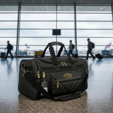 Imagem de Mala De Mão Viagem Grande Kvn Em Lona De Qualidade, Preto