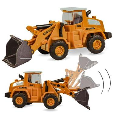 Imagem de Miniatura Trator Brinquedo Carrinho Coleção Pa De Metal - Europio