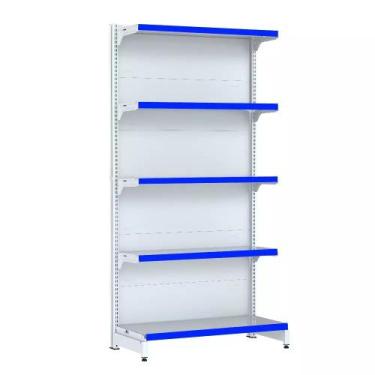 Imagem de Gondola Parede 170 Fit Inicial Branco 5 Bandeja Pe Azul - AMAPÁ