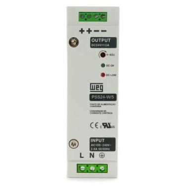 Imagem de Fonte de Alimentação Monofásica WEG 85-264Vca 5A PSS24-W/5