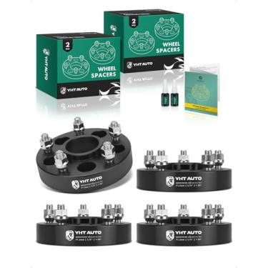 Imagem de YHTAUTO Adaptadores de roda centralizados de cubo de 5 x 4,5 a 5 x 5 cm para Jeep JK XK WJ WK Wheels on YJ TJ XJ KK KJ SJ ZJ, Wrangler, Grand Cherokee, Cherokee, Espaçadores de pneu com pinos de 1/5.1