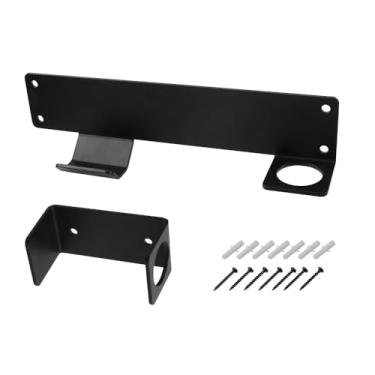 Imagem de Sporacingrts Organizador de rack de montagem na parede, suporte de suporte de macaco de aço, rack de armazenamento montado na parede para carrinhos hidráulicos de carro, acessórios de corrida de