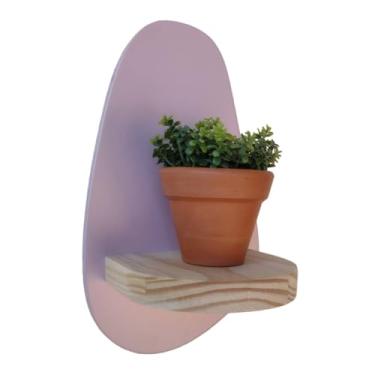 Imagem de Prateleira Orgânica Colorida Decorativa de Parede Coleção Cottagecore - 25x15x11cm - Organic1 Cor:LAVANDA;Tamanho:25X15X