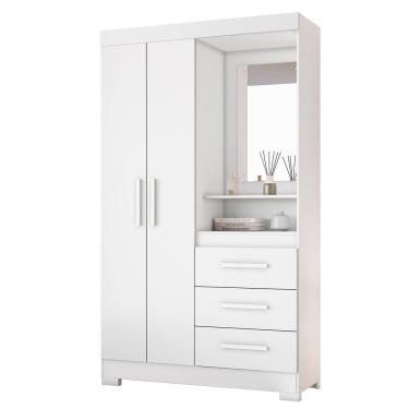 Imagem de Guarda-roupa Nt6020 Branco Com Rosa - Notavel