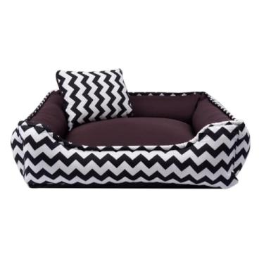 Imagem de Cama Pet Antifrio Lavável Caminha Quadrada Impermeável (Rosa Bebe,M)