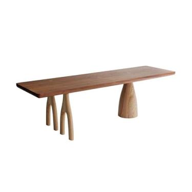 Imagem de ZDJZMGZ Mesa de computador, mesa de escritório em casa, simples, de madeira maciça, mesa de estudo, mesa de computador, mesa de trabalho, mesa de conferência, mesa de escritório (160 x 60 x 75 cm)