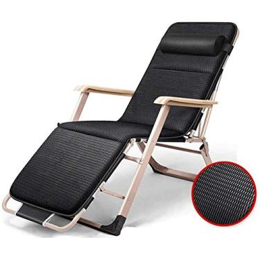 Imagem de Espreguiçadeira, cadeiras reclináveis, cadeiras reclináveis de pátio, cadeiras de gravidade zero, espreguiçadeira ergonômica, de tamanho grande, espreguiçadeira reclinável para praia, acampamento,