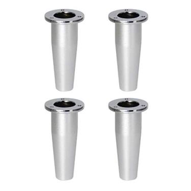 Imagem de SENNIAN Pernas de mesa móveis armário de pés ferragens para pés armário de TV sofá pé suporte de um pé acessórios de móveis pé cama pacote com 4, multiuso
