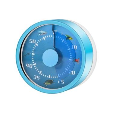 Imagem de Temporizador mecânico para sala de aula, temporizador analógico visual de 60 minutos com alarme alto de 72 dB para professores, crianças, cozinhando, jogos, esportes, chuveiro e estudo