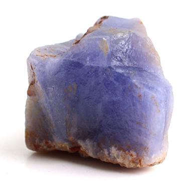Imagem de URMIBDAI Cheio de textura 1 peça natural colorido/azul/roxo fluorita quartzo cristal áspero pedra minerais ornamentos pedras preciosas presente amostra (cor: fluorita azul, tamanho: 30-50 g 1 peça)
