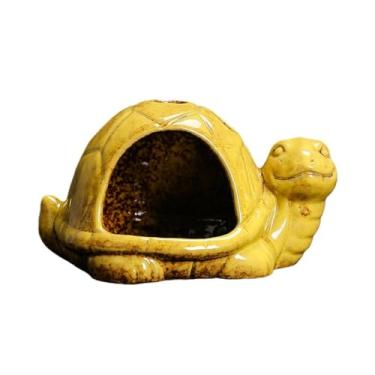 Imagem de Suporte de incenso de cerâmica multicolorido em forma de tartaruga, sálvia, lascas de madeira, aromaterapia de cones e varas, decoração de casa