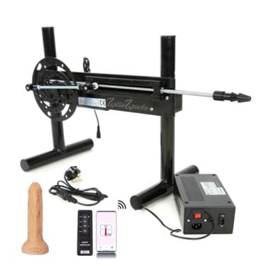 Imagem de Willie Wanka PRO Mk II Fantasy Machine.Powerful Sex Machine com alto torque e potência. Comprimento de curso ajustável de 8 polegadas, aplicativo e controle de qualidade. (Preto)