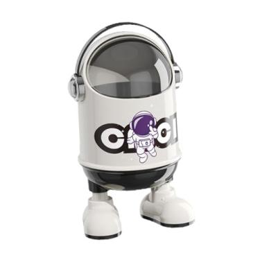 Imagem de Ioensy Lixeira de mesa com design de, recipiente para lixo, cesto de papel para lavanderia, quarto de hóspedes, banheiro, escola ou escritório, Preto