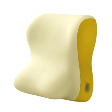 Imagem de WeiLaiKeQi Travesseiro de apoio lombar, travesseiro relaxante para decúbito ventral, multifuncional, almofada para pernas, almofada de apoio para costas de, Laranja Claro