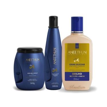 Imagem de Kit Aneethun Linha A , Hidratação e nutrição imediata. Shampoo 300ml ,