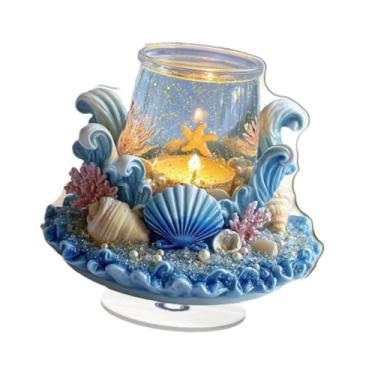 Imagem de Generic Enfeite de Mesa 2D com Tema Oceânico para Lareira Ou Mesa de Jantar.