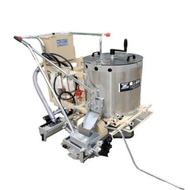 Imagem de Máquina de marcação de estrada termoplástica, descascador manual de linha de estrada para estacionamento/asfalto/pavimento de cimento com funil isolado, adequado para linhas de tráfego zebra